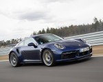 2021 Porsche 911 Turbo S Coupe (Color: Gentian Blue Metallic) Front Three-Quarter Wallpapers 150x120