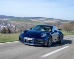 2021 Porsche 911 Turbo S Coupe (Color: Gentian Blue Metallic) Front Three-Quarter Wallpapers 150x120