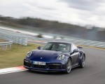 2021 Porsche 911 Turbo S Coupe (Color: Gentian Blue Metallic) Front Three-Quarter Wallpapers 150x120