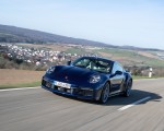 2021 Porsche 911 Turbo S Coupe (Color: Gentian Blue Metallic) Front Three-Quarter Wallpapers 150x120