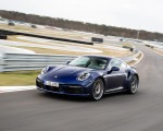 2021 Porsche 911 Turbo S Coupe (Color: Gentian Blue Metallic) Front Three-Quarter Wallpapers 150x120