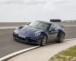2021 Porsche 911 Turbo S Coupe (Color: Gentian Blue Metallic) Front Three-Quarter Wallpapers 150x120