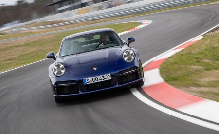 2021 Porsche 911 Turbo S Coupe (Color: Gentian Blue Metallic) Front Wallpapers 450x275 (159)