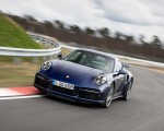 2021 Porsche 911 Turbo S Coupe (Color: Gentian Blue Metallic) Front Wallpapers 150x120
