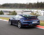2021 Porsche 911 Turbo S Coupe (Color: Gentian Blue Metallic) Rear Three-Quarter Wallpapers 150x120