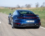 2021 Porsche 911 Turbo S Coupe (Color: Gentian Blue Metallic) Rear Wallpapers 150x120