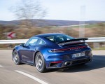 2021 Porsche 911 Turbo S Coupe (Color: Gentian Blue Metallic) Rear Wallpapers 150x120