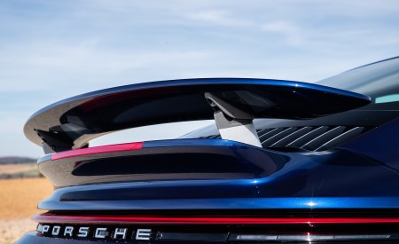 2021 Porsche 911 Turbo S Coupe (Color: Gentian Blue Metallic) Spoiler Wallpapers 450x275 (190)