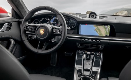 2021 Porsche 911 Turbo S Coupe (Color: Guards Red) Central Console Wallpapers 450x275 (87)