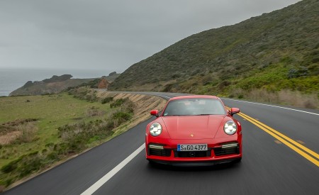 2021 Porsche 911 Turbo S Coupe (Color: Guards Red) Front Wallpapers 450x275 (65)