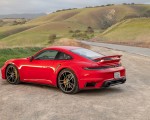 2021 Porsche 911 Turbo S Coupe (Color: Guards Red) Rear Three-Quarter Wallpapers 150x120