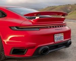 2021 Porsche 911 Turbo S Coupe (Color: Guards Red) Spoiler Wallpapers 150x120