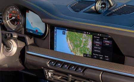 2021 Porsche 911 Turbo S Coupe (Color: Python Green) Central Console Wallpapers 450x275 (59)