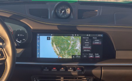 2021 Porsche 911 Turbo S Coupe (Color: Python Green) Central Console Wallpapers 450x275 (58)
