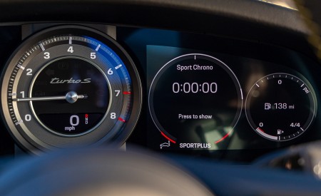 2021 Porsche 911 Turbo S Coupe (Color: Python Green) Digital Instrument Cluster Wallpapers 450x275 (46)