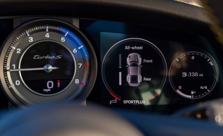 2021 Porsche 911 Turbo S Coupe (Color: Python Green) Digital Instrument Cluster Wallpapers 450x275 (55)