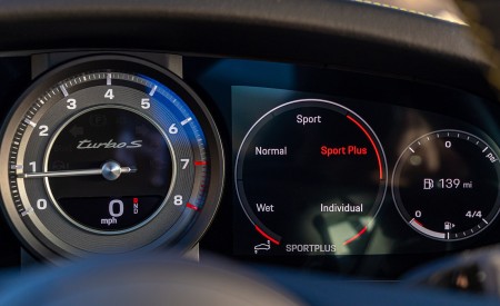 2021 Porsche 911 Turbo S Coupe (Color: Python Green) Digital Instrument Cluster Wallpapers 450x275 (54)