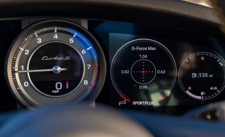 2021 Porsche 911 Turbo S Coupe (Color: Python Green) Digital Instrument Cluster Wallpapers 450x275 (44)