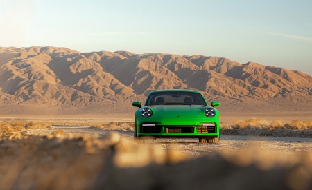 2021 Porsche 911 Turbo S Coupe (Color: Python Green) Front Wallpapers 450x275 (10)