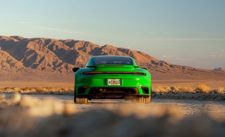 2021 Porsche 911 Turbo S Coupe (Color: Python Green) Rear Wallpapers 450x275 (15)