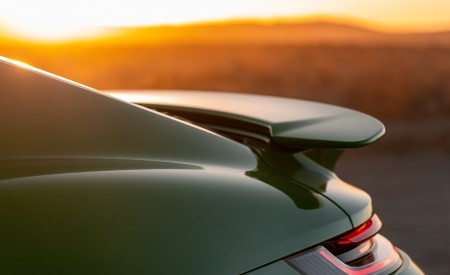 2021 Porsche 911 Turbo S Coupe (Color: Python Green) Spoiler Wallpapers 450x275 (34)