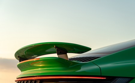 2021 Porsche 911 Turbo S Coupe (Color: Python Green) Spoiler Wallpapers 450x275 (35)