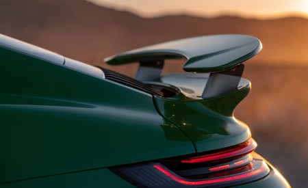 2021 Porsche 911 Turbo S Coupe (Color: Python Green) Spoiler Wallpapers 450x275 (37)