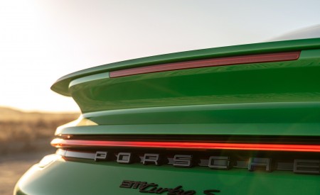 2021 Porsche 911 Turbo S Coupe (Color: Python Green) Spoiler Wallpapers  450x275 (36)