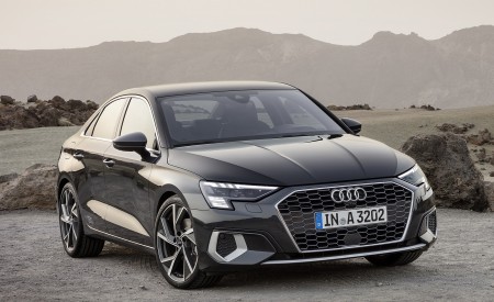 2021 Audi A3 Sedan (Color: Manhattan Gray) Front Three-Quarter Wallpapers 450x275 (5)