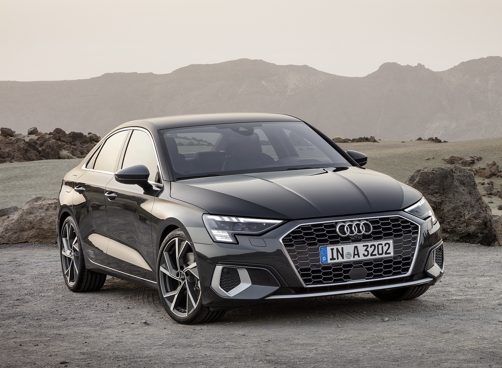 2021 Audi A3 Sedan (Color: Manhattan Gray) Front Three-Quarter Wallpapers (5)