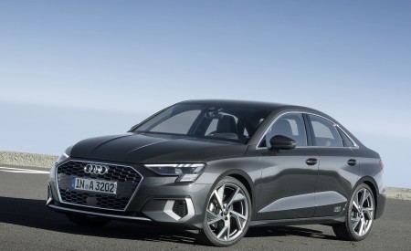 2021 Audi A3 Sedan (Color: Manhattan Gray) Front Three-Quarter Wallpapers 450x275 (8)
