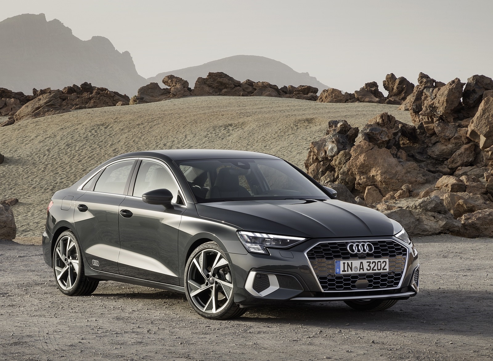 2021 Audi A3 Sedan (Color: Manhattan Gray) Front Three-Quarter Wallpapers (6)