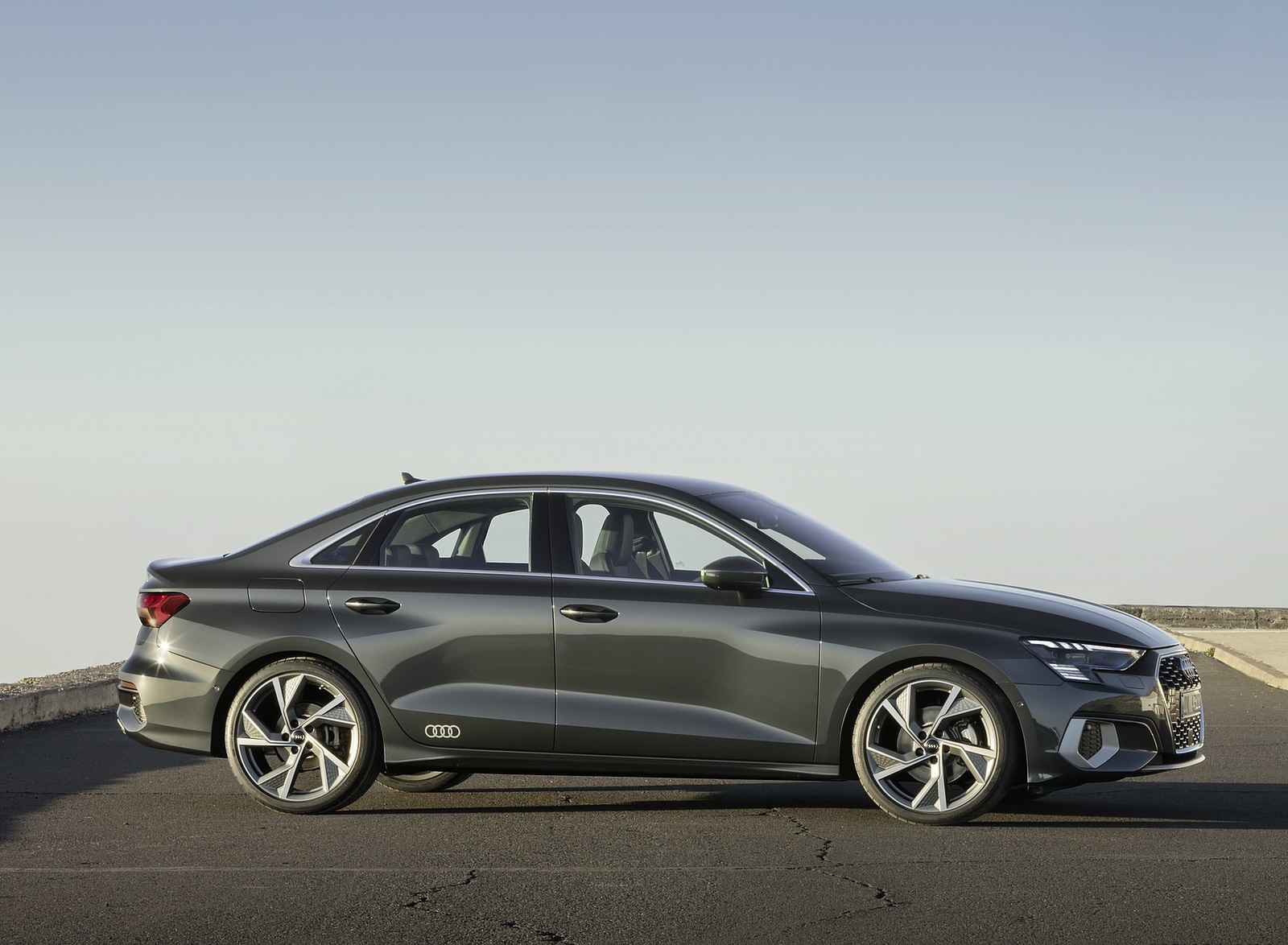 2021 Audi A3 Sedan (Color: Manhattan Gray) Side Wallpapers (10)
