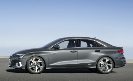 2021 Audi A3 Sedan (Color: Manhattan Gray) Side Wallpapers 450x275 (11)