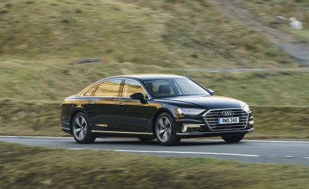 2020 Audi A8 L 60 TFSI e quattro (Plug-In Hybrid; UK-Spec) Front Three-Quarter Wallpapers 450x275 (14)