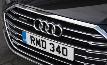 2020 Audi A8 L 60 TFSI e quattro (Plug-In Hybrid; UK-Spec) Grill Wallpapers 450x275 (53)