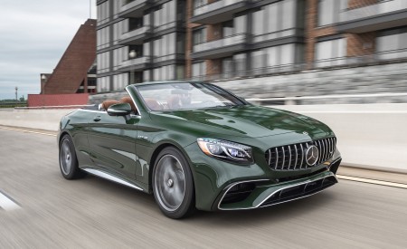 2020 Mercedes-AMG S 63 Cabriolet (US-Spec) Front Three-Quarter Wallpapers 450x275 (4)