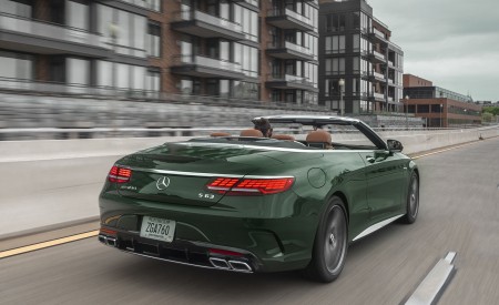 2020 Mercedes-AMG S 63 Cabriolet (US-Spec) Rear Three-Quarter Wallpapers 450x275 (7)