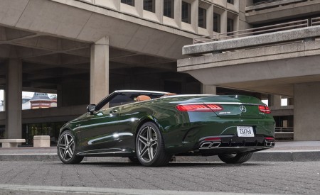 2020 Mercedes-AMG S 63 Cabriolet (US-Spec) Rear Three-Quarter Wallpapers 450x275 (19)