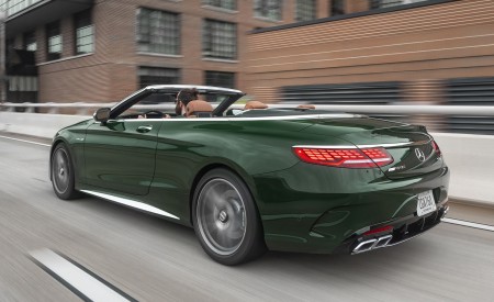 2020 Mercedes-AMG S 63 Cabriolet (US-Spec) Rear Three-Quarter Wallpapers 450x275 (9)
