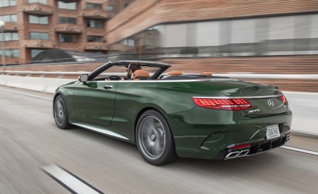 2020 Mercedes-AMG S 63 Cabriolet (US-Spec) Rear Three-Quarter Wallpapers 450x275 (10)