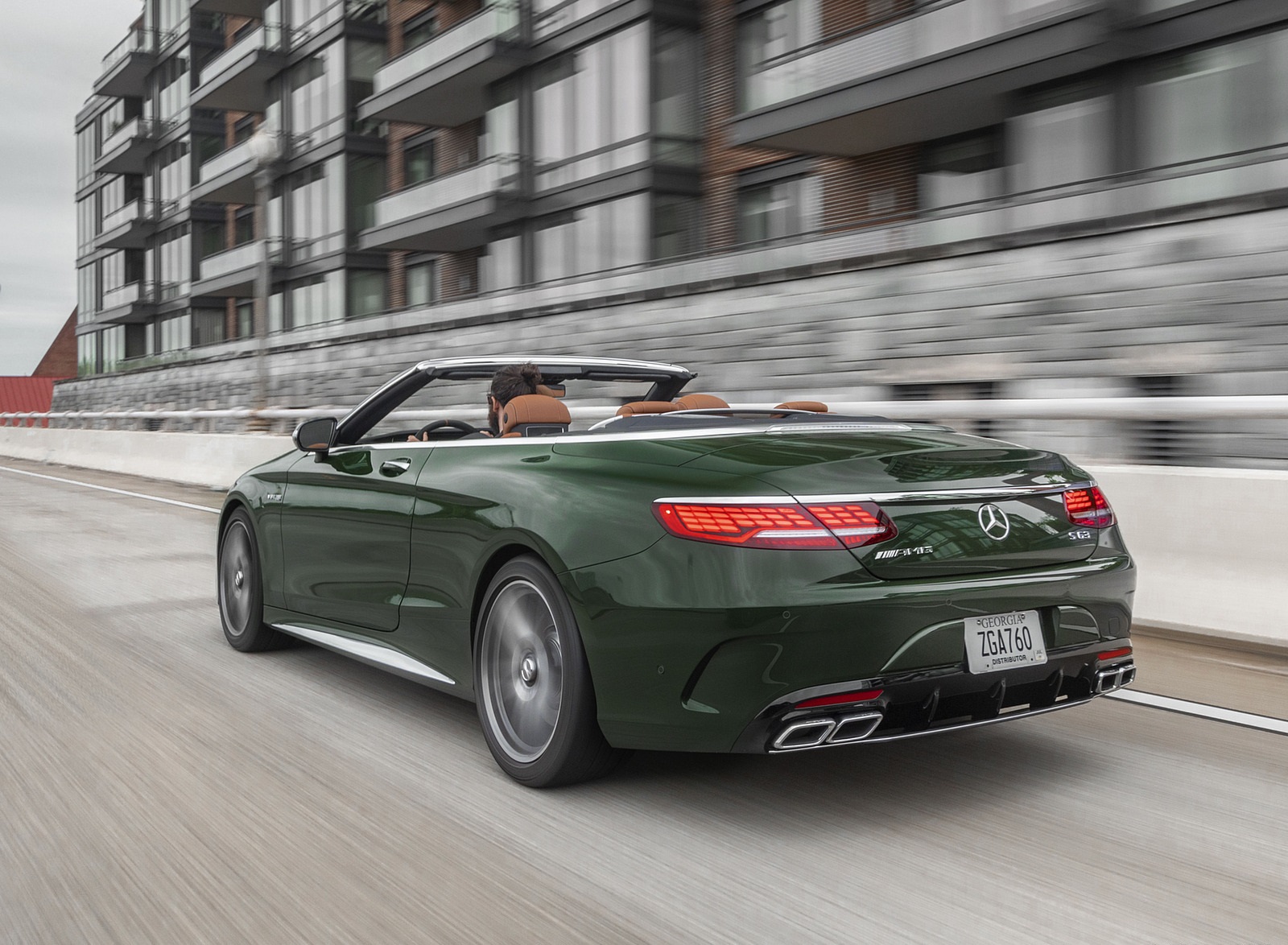 2020 Mercedes-AMG S 63 Cabriolet (US-Spec) Rear Three-Quarter Wallpapers (12)