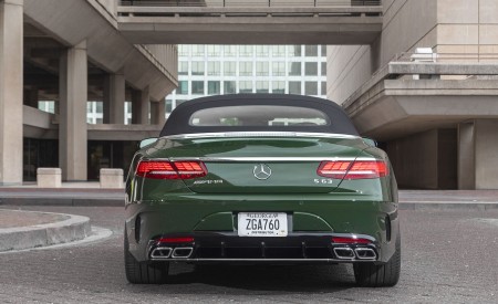 2020 Mercedes-AMG S 63 Cabriolet (US-Spec) Rear Wallpapers 450x275 (22)