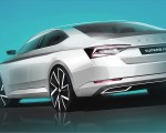 2020 Skoda Superb iV Design Sketch Wallpapers 150x120