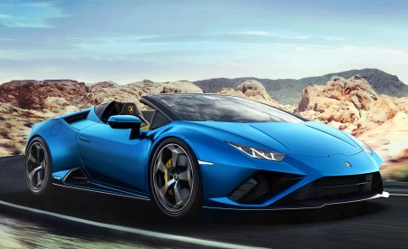 2021 Lamborghini Huracán EVO RWD Spyder Front Three-Quarter Wallpapers 450x275 (2)