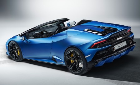 2021 Lamborghini Huracán EVO RWD Spyder Rear Three-Quarter Wallpapers 450x275 (7)