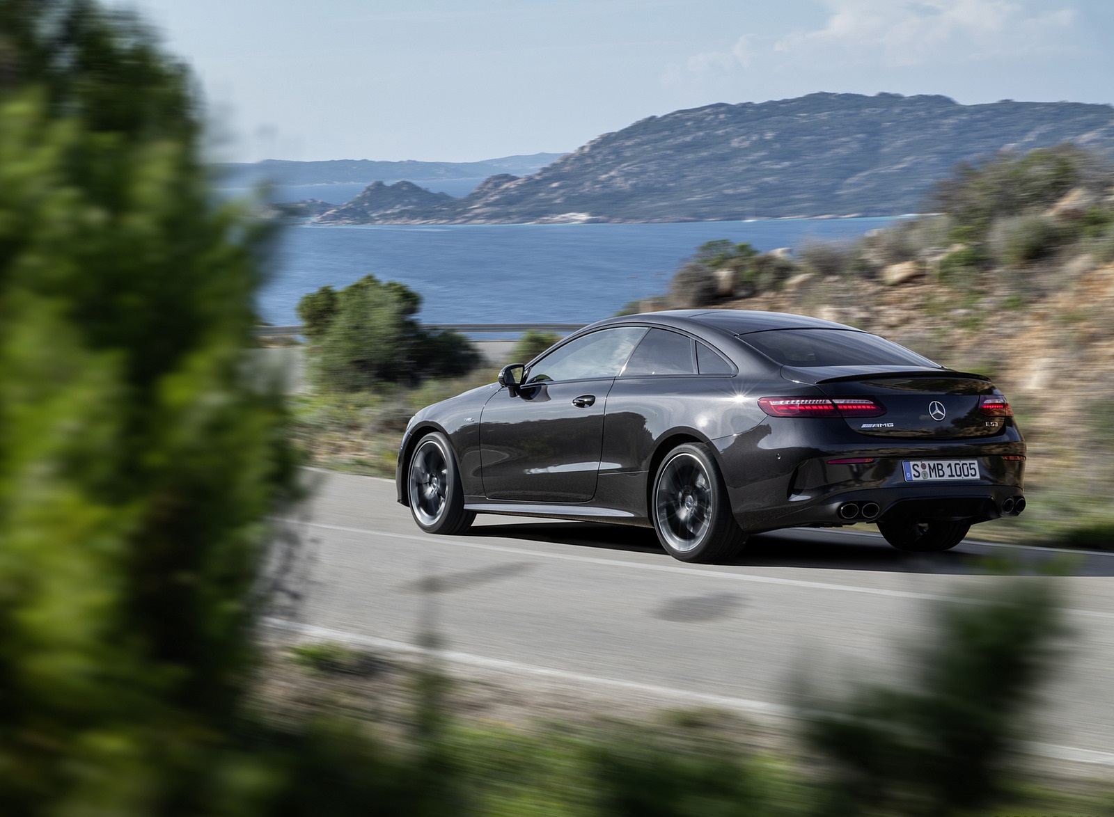 2021 Mercedes-AMG E 53 Coupe (Color: Graphite Grey Metallic) Rear Three-Quarter Wallpapers (8)