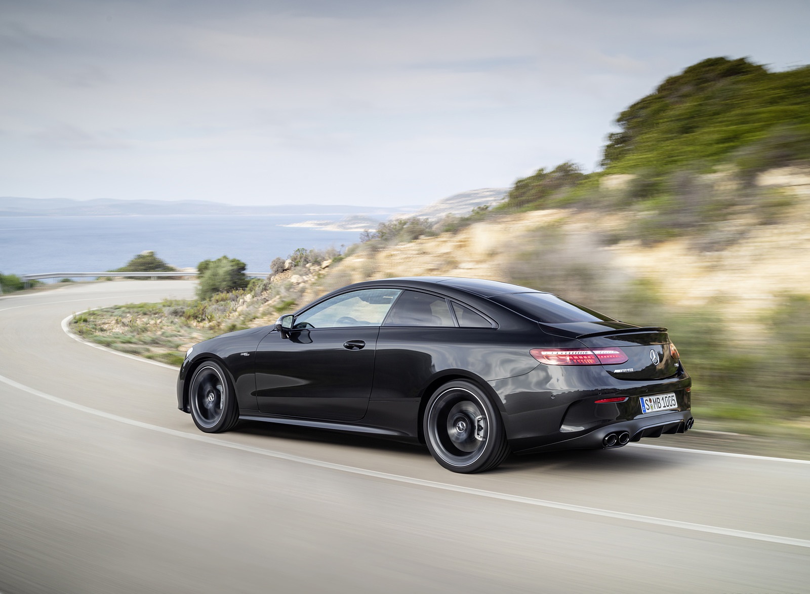 2021 Mercedes-AMG E 53 Coupe (Color: Graphite Grey Metallic) Rear Three-Quarter Wallpapers (9)
