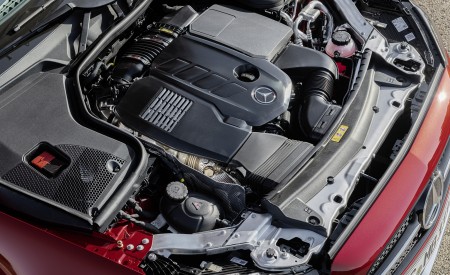 2021 Mercedes-Benz E 450 4MATIC Cabriolet AMG Line (Color: Designo Hyacinth Red Metallic) Engine Wallpapers 450x275 (53)