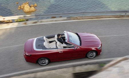 2021 Mercedes-Benz E 450 4MATIC Cabriolet AMG Line (Color: Designo Hyacinth Red Metallic) Top Wallpapers 450x275 (44)